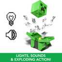 Mattel Minecraft Exploding RC Creeper with Lights & Sounds, 10 Explosion Particles, Game-Authentic Movement & DLC Code, 10cm/3.94"