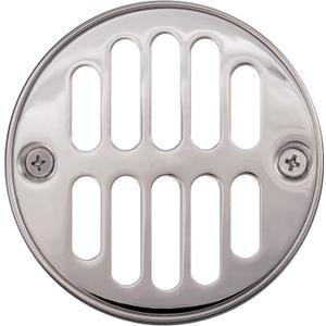 Westbrass Shower Strainer Set with Screws, Grill and Crown, Polished Chrome, D312-26