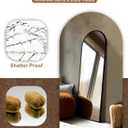 Delma Arched Mirror Full Length,Standing Mirror Full Body,Large Floor with Stand for Wall Entryway Door Bedroom Bathroom Living Room