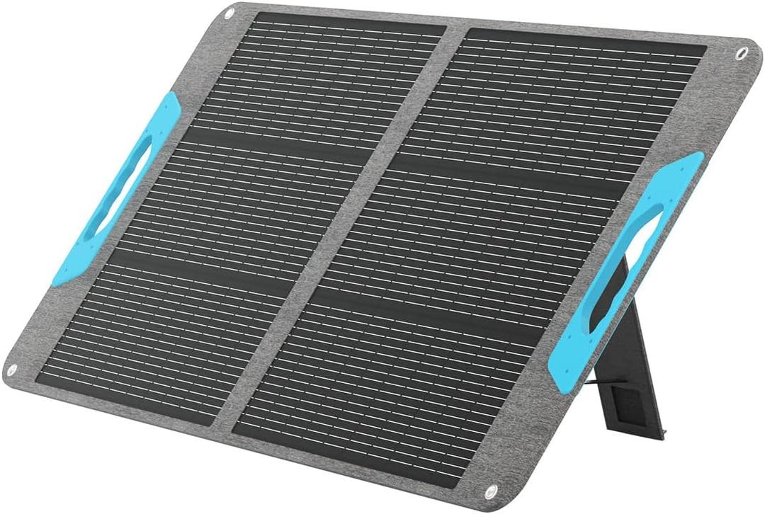 Renogy 100 Watt Solar Panel, N-Type 100W Portable Solar Panels w/Kickstands, Foladable 25% High Efficiency Solar Charger for Power Station, USB-A&Type-C Output, for Camping, RV, SUV, Off-Grid Outdoor