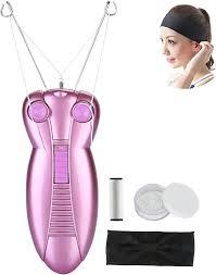 WAYCOM Ladies Facial Hair Remover Electric Women's Beauty Epilator Facial Threading Hair Removal Shaver Face Massager Pull Faces Delicate Device Depilation Christmas Birthday Present