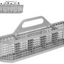 WD28X10128 Universal Dishwasher Silverware Utensil Basket for GE Small Parts Organizer WD28X10127 WD28X10131 AP3772889 WD28X10132 AH959351 PS959351 Dishwasher Chopstick Basket Replacement Parts