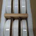 famiware Star Soy Sauce Dish Ceramic Dipping Bowls Set of 6, 4 oz Individual Dip Sauce Cups/Bowls/Dishes/Plates, Small Serving Bowl for Side Dishes, Dessert, Ice Cream, Condiments - Cappuccino White