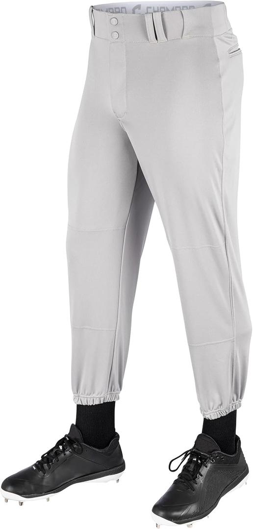 CHAMPRO Boys' Triple Crown Classic Youth Baseball Pants (Small, Grey)