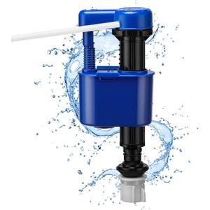 Replacement Fill Valve Assembly for Toilet Tanks, Jamini Flushing Valve Part for Toilet Tanks Repair Parts, with Connector & Refill Pipe, Fixes Slow Filling, Leaks & Noisy Tanks