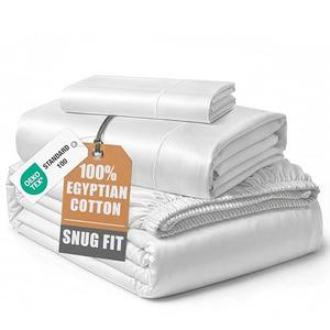 LANE LINEN 100% Egyptian Cotton Extra Long Twin Sheets, Soft & Comfy No Pill Fade Resistant Twin XL Sheet Sets Perfect for Hospital Beds and Dorm Room, 15" Deep Pocket - White