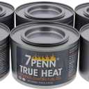 7Penn Gel Fuel True Heat Bio Ethanol 2 Hr Cooking Fuel 6pk  Food Warming Heated Cans, Chafing Dish Burner Buffet Warmer