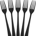 Black Plastic Forks 50 Pcs Black Forks Disposable Utensils Heavy Duty Plastic Cutlery Set Disposable Cutlery Sets Flatware Sets Silverware Set For Party Supplies & Party Tableware Exquisite