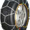 AutoFixing Snow Chains, 30s Quick Fit Easy Installation TireChains, Portable Reusable High Carbon Steel Anti Slip Tire Chain for Passenger Car, Pickup Trucks and SUV  Set of 2