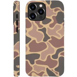 Magnetic for iPhone 16 Pro Max Case,Camouflage Camo Leaf Design for Men Boys [Compatible with MagSafe] Slim Camera Lens Protection Case (for iPhone 16 Pro Max)