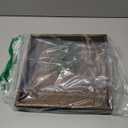 Yangbaga Serving Tray with Handles, 13"*13"Wood Decorative Tray for Living Room, Modern Coffee Table Tray, Square Large Serving Platters for Home Decor, Ottoman, Bed, Kitchen, Bathroom, Breakfast, Bar