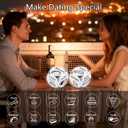 2 x Food Decision Dice for Date Night Funny Gag Gifts for Boyfriend Girlfriend for Mom Husband Wife, Anniversary Birthday Gift, Wedding Fathers Day Stocking Stuffers for Men Women