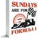Racing Gifts for Women Men, Racing Race Car Decor for Home Room Man Cave, Race Racing Decorations for Room, Car Lover Gifts for Racing Lover Men Women, Sunday Are