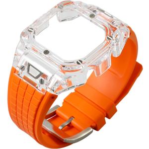 DW-5600 Mod Kit Transparent Case Clear PC Bezel Rubber Strap for GW-B5600 GB-5600 GWX-5600 DW-5700/5735/5750 Watch Part Replacement DW-5600 Mod Kit Transparent Case Clear PC Bezel Rubber Strap for GW-B5600 GB-5600 GWX-5600 DW-5700/5735/5750 Watch Part Replacement