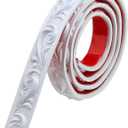 Duzzy Molding Trim Wall Trim, 16.4 Feet Self-Adhesive Flexible DIY Peel and Stick Crown Molding Ceiling Molding Suitable for Mirror Edge, TV Background Wall, Home Wall Decor (White)