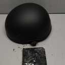 ILM Motorcycle Half Helmet with Sunshield Quick Release Strap Half Face Fit for Cruiser Scooter DOT Approved (XX-Large, Matte Black F)