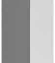 Ekena Millwork GVPRT24X4002SN Round Top Surface Mount PVC Gable Vent, 24"W x 40"H, Factory Primed White
