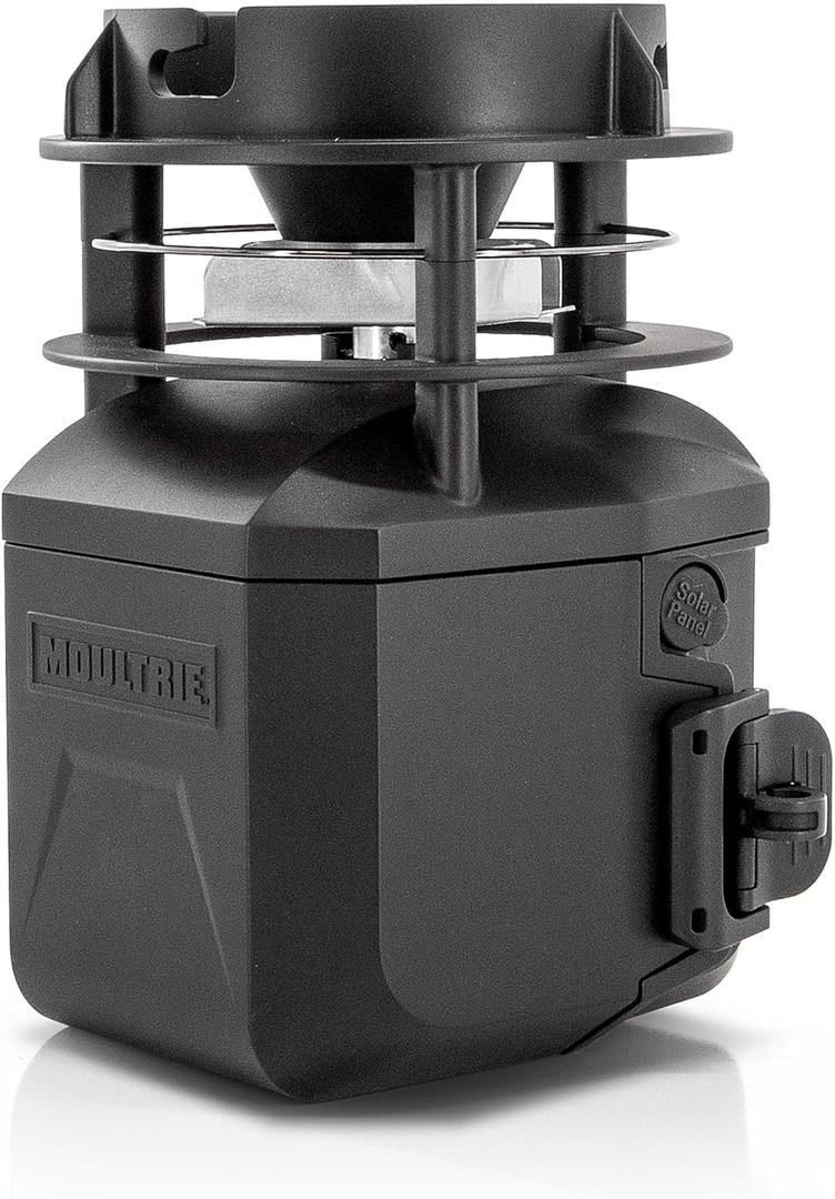 Moultrie Pro Hunter III Deer Feeder Kit - Quick lock Adapter Fits Most Flat Bottom Hoppers - Digital Timer System with 10 Daily Feed Times - Moultrie Connect Bluetooth