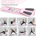 Pilates Board, Foldable Pilates Reformer Set for Home Workout with Timer, 6-in-1 Multifunctional Portable Reformer Pilates Machine at Home Pilates Equipment for Fitness, Exercise, Abs, Core Training