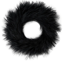 Sggvecsy Pampas Grass Wreath 26’’ Faux Pampas Wreath for All Seasons Artificial Pampas Wreath Christmas Decor Boho Wall Decor for Front Door Farmhouse Halloween Autumn Wreath Decoration (Black)