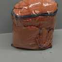 Pinch Pleated Blackout Curtains 96 Inches Long, Linen Blend, 100% Blackout Drapes with 20 Hooks, Ideal for Bedroom and Living Room, 40" W x 96" L (Pack of 2), Orange