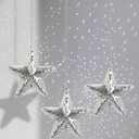 AceList Star Hanging Disco Ball Decor Set of 3 Mirror Star Sun Catchers, 5.9" Sparkle Ornaments for Window, Bedroom, Gift or Christmas Decorations, Unique Mirror Disco Ball Decorations for Home