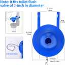2-Pack 2" Toilet Flapper Replacement Kit - Universal Toilet Tank Flapper with Stainless Steel Chains for American Standard/Kohler/Toto/Gerber. Toilet Stopper Flapper. Toilet Flapper 2 Inch Rubber