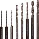 NordWolf 8-Piece M35 Cobalt Multi-Purpose Drill Bit Set, with 1/8" Straight Shank for Rotary Tools, SAE Sizes 1/32"-3/64"-1/16"-5/64"-3/32"-7/64"-1/8" in Storage Case
