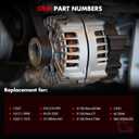 Alternator Compatible 1998-2002 for Honda Accord 1998-1999 for Acura CL, 80Amp/12Volt High Output Alternator Replaces 13767 9761219-999