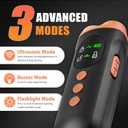 Lamido Ultrasonic Dog Bark Deterrent Devices with HD Display, 3 Emitters Anti Barking Device for Dogs, 35 FT Range, 2500 mAh Rechargeable Dog Training Tool for Indoors Outdoors Use