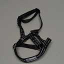 Pawaboo Dog Muzzle, Head Halter Collar for Dog, Pet Dogs Nylon Reflective Adjustable Loop Anti-Biting Barking Control Easy Fit Dogs StopsPulling Head Leash, Medium Size, Black