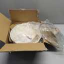 CAROTE 12Inch Nonstick Deep Frying Pan with Lid, 5.5 Qt Jumbo Cooker Saute Pan with Pour Spout, Skillet Induction Cookware, Non Stick Cooking Pan Kitchen Pan PFOA Free, White Granite