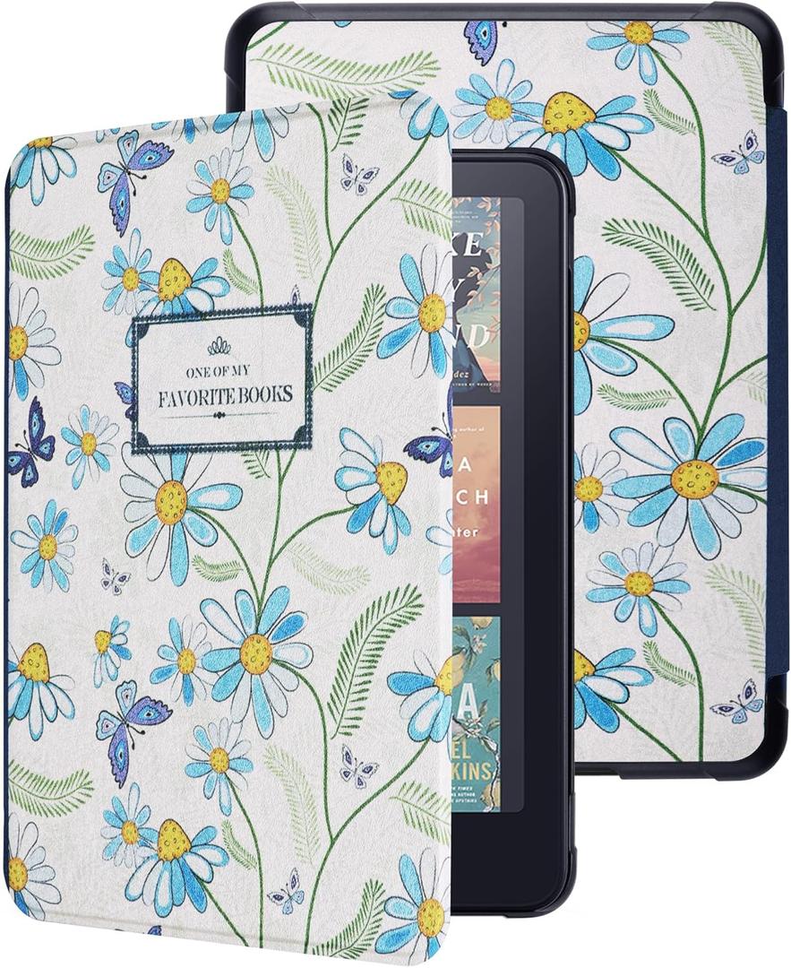 WALNEW Case for 7-inch Kindle Paperwhite 12th Gen 2024 and Colorsoft Signature Edition, Premium PU Leather Protective Cover for Kindle Paperwhite, Auto Wake/Sleep