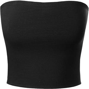 MixMatchy Women's Strapless Tube Tops Basic Bandeau Crop Sleeveless Backless Casual Sexy Going Out Tops Summer 2025 2 Pcs XL, Black and White MixMatchy Women's Strapless Tube Tops Basic Bandeau Crop Sleeveless Backless Casual Sexy Going Out Tops Summer 2025 2 Pcs XL, Black and White