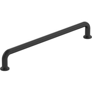 Amerock Factor 8-13/16 inch (224 mm) Center-to-Center Matte Black Cabinet Pull, BP36963FB