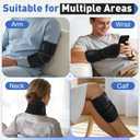 Cordless Arm Heating Pad Wrap with Red Light, 5000mAh Elbow Heating Pad Wrap, Fast Heating, Heated Elbow Arm Sleeve with 3 Heat & Timing Settings