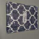 Smiry Square Tablecloth, Waterproof Vinyl Tablecloths with Flannel Backing for Square Tables, Wipeable Spillproof Plastic Tablecloth for Dining, Camping, Indoor and Outdoor (60"x60", Navy)