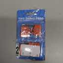 AGPTEK High-Performance Disc Brake Pads & Spring (Semi-Metallic) for Mountain Bike Disc Brakes, 4 Pairs Bike Pads, Compatible with TRP Tektro Shimano Deore Br-Orange