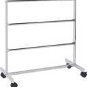 SSWBasics Chrome Storage Clothing Rack with Hanger Bars - 3 Bars for Rack Included