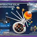 Science Can Solar System for Kids, Interactive Talking Solar System Model, STEM Planetarium Projector with 8 Planets, Space Toys Gift for Age 6-12 Boys & Girls, Classroom & Home Astronomy Learning (White)