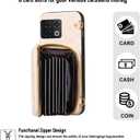 Detachable Crossbody Wallet Case for OnePlus 11 5G with Zipper Purse, Multi Card Slots and PU Leather Stand Shockproof Cell Phone Cover for One Plus11 1 Plus 1plus11 One+ 1+ Women Beige