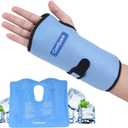 Wrist Ice Pack Wrap for Carpal Tunnel Relief, Ice Wrist Brace with Gel Pack for Hand Pain Relief, Cold Compression Wrist Ice Pack for Tendonitis, Sprain, Arthritis, Swelling (Blue)
