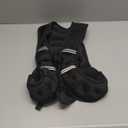 Weighted Vest, Weight Vest with Two Adjustment Straps for Men Women, Weight Vests with Reflective Stripe for Strength Training, Running, Jogging, Walking (Black), 12LB