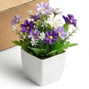 Mini Artificial Potted Flower Set (Multi-Pack)