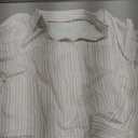 SySea Womens Short Sleeve Striped Shirts Casual Button Down V Neck Work Blouses Tops (X-Large, Apricot)