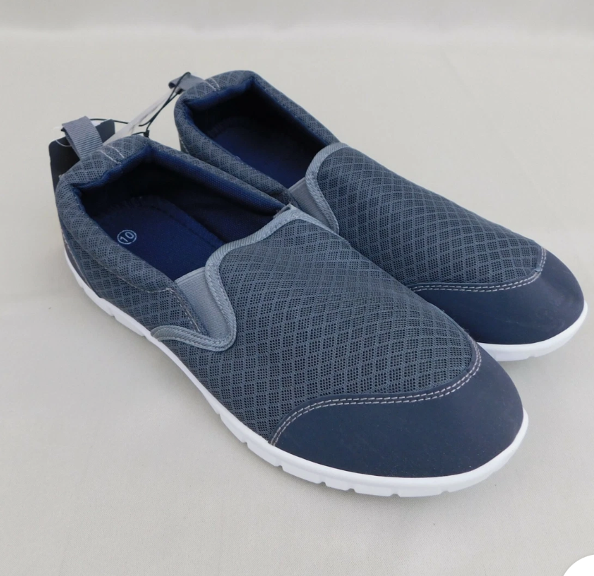 Skechers Men's Go Walk Max-Athletic Air Mesh Slip on Walkking Shoe Sneaker,Navy/Gray,10 X-Wide US