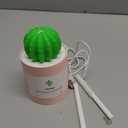 Mini Humidifier, 280ml USB Cool Mist Portable Cactus Air humidifier, Ultra-Quiet Operation for Bedroom Home Office Yoga Car Travel(Pink)