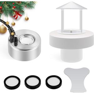 Mxmoonant 350ml/H Ultrasonic Mist Maker Fogger Metal Atomizer with Removable Splash Guard for Water Fountain Pond Pot Rockery Sink