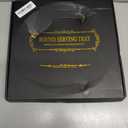 HGF Decorative Tray for Coffee Table, 12 Inch Lightweight Metal Round Serving Trays for Kitchen Counter Organizer Dining Table Centerpiece for Display Candle Vase, Black Round Tray for Bathroom Decor