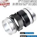 3 Inch Aluminum Quick Release V Band Clamp with Flange, Intake Intercooler Pipe HD Clamp, Pinless